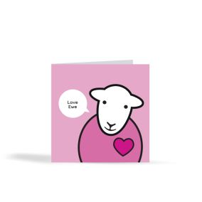 Love Ewe Card - Pink