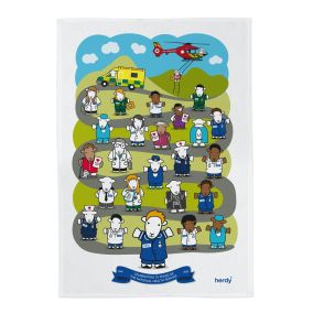 Special Edition NHS Herdy Tea Towel 