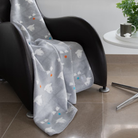 Wave Blanket Light Grey