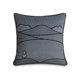 Line Cushion Dark Grey
