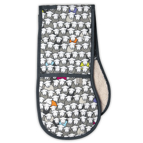 Herdy Flock Oven Gloves full view