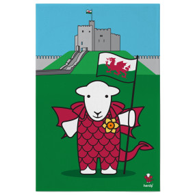 Welsh Herdy Tea Towel