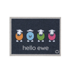 Hello Ewe Outdoor Hug Rug
