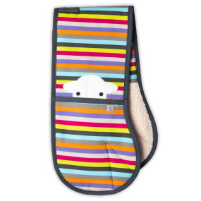 Herdy Peep Stripe Oven Gloves full view