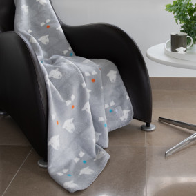 Wave Blanket Light Grey