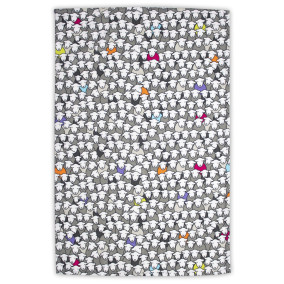 Herdy Flock Tea Towel full view
