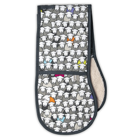 Herdy Flock Oven Gloves full view