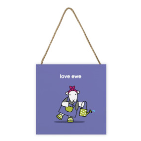 Love Ewe Wooden Block