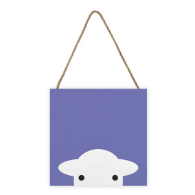Peep Wooden Block - Purple