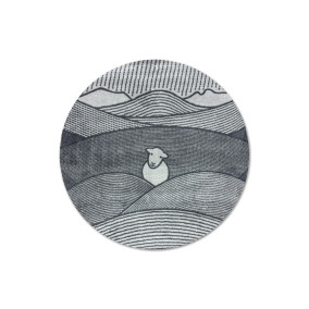 Line Herdy Rug - Circular 