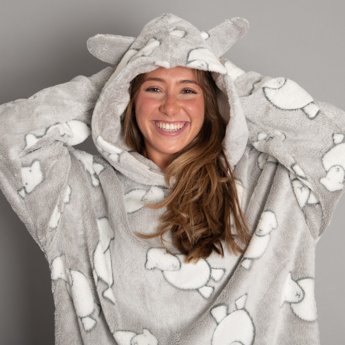 Fleece hoodie fluffy cheap