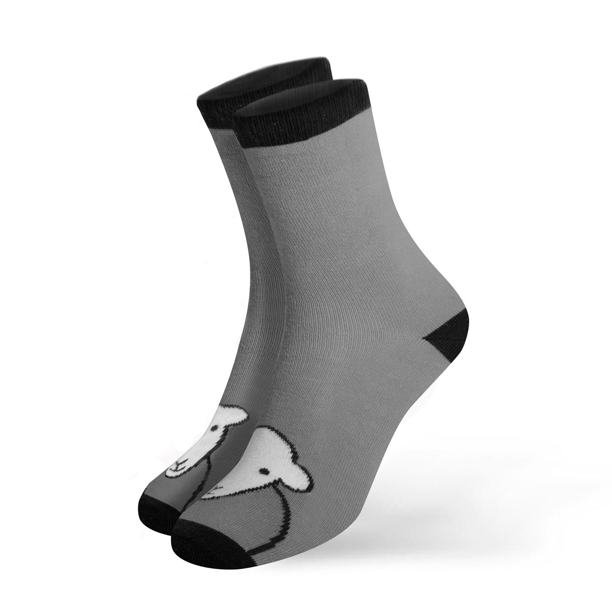 Hello Socks - Grey - 4-7 (37-41)