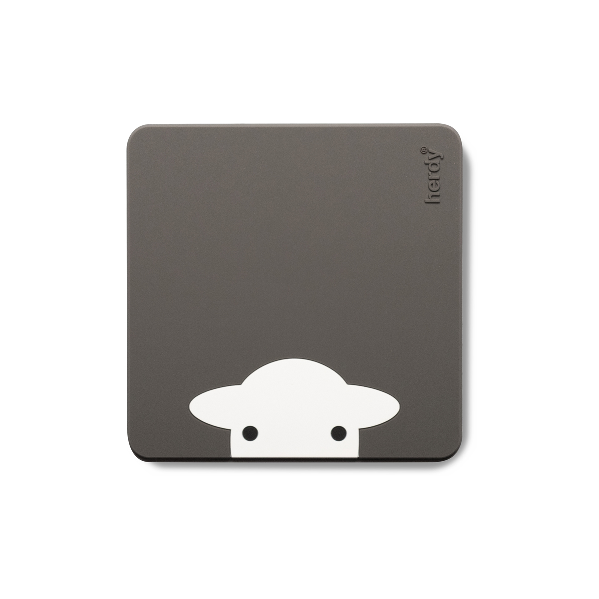 Peep PVC Coaster - Grey