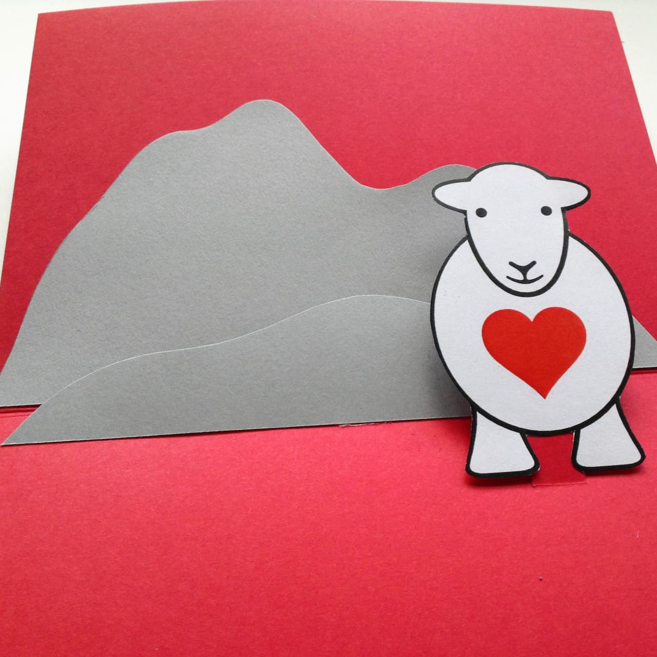 Your Herdy Love Ewe Valentine's Card is complete