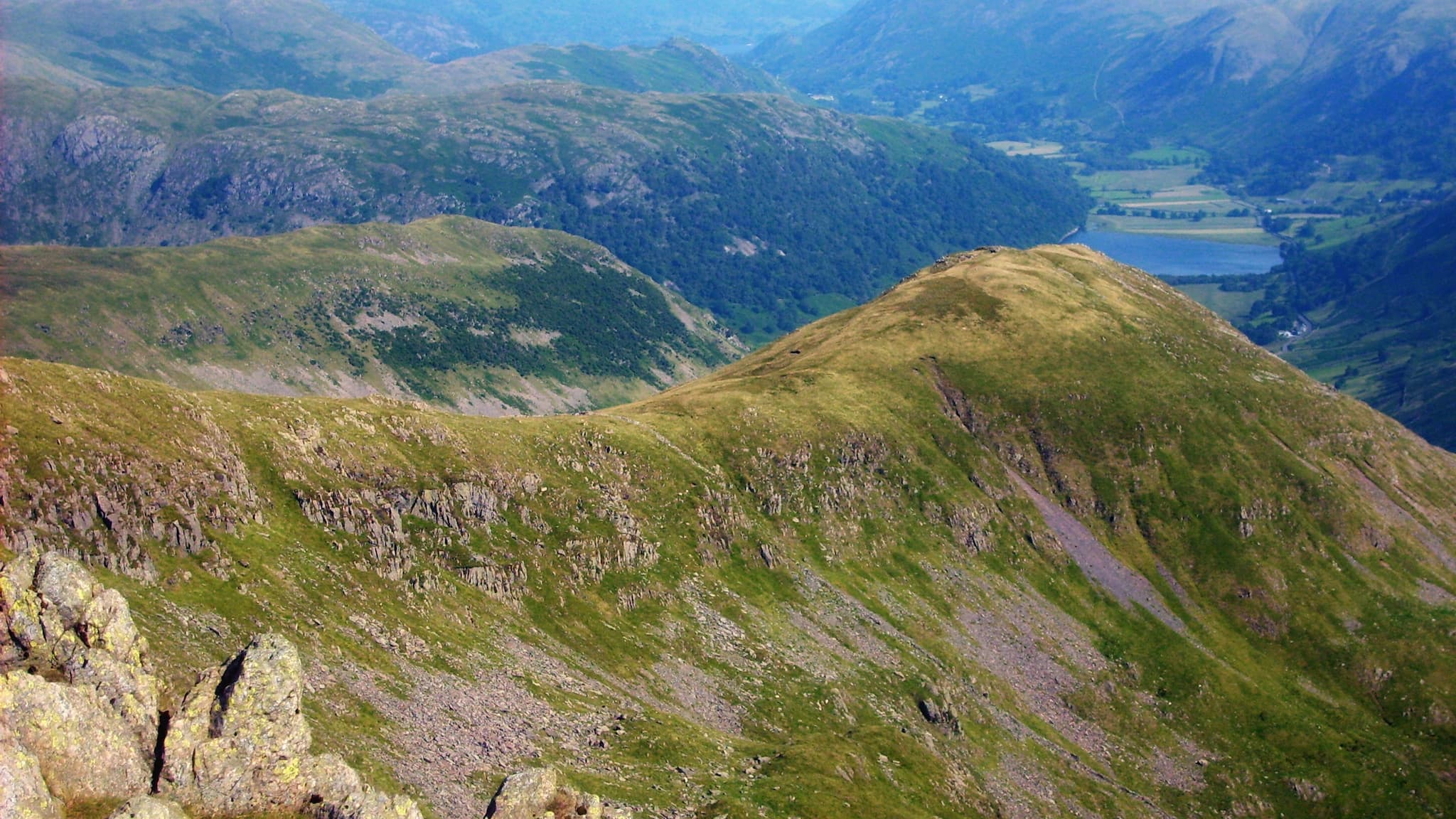 "Middle Dodd from the summit of Red Screes" by Shane Sykes, licensed CC-by-SA-3.0