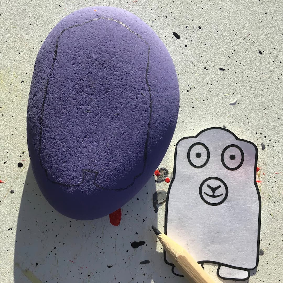 Herdy Rock Painting