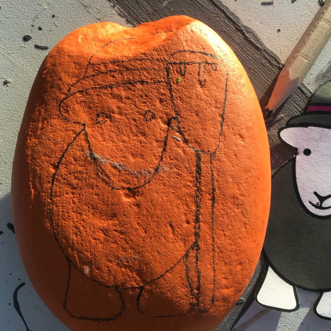 Herdy Rock Painting