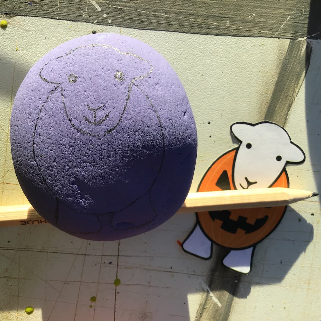 Herdy Rock Painting