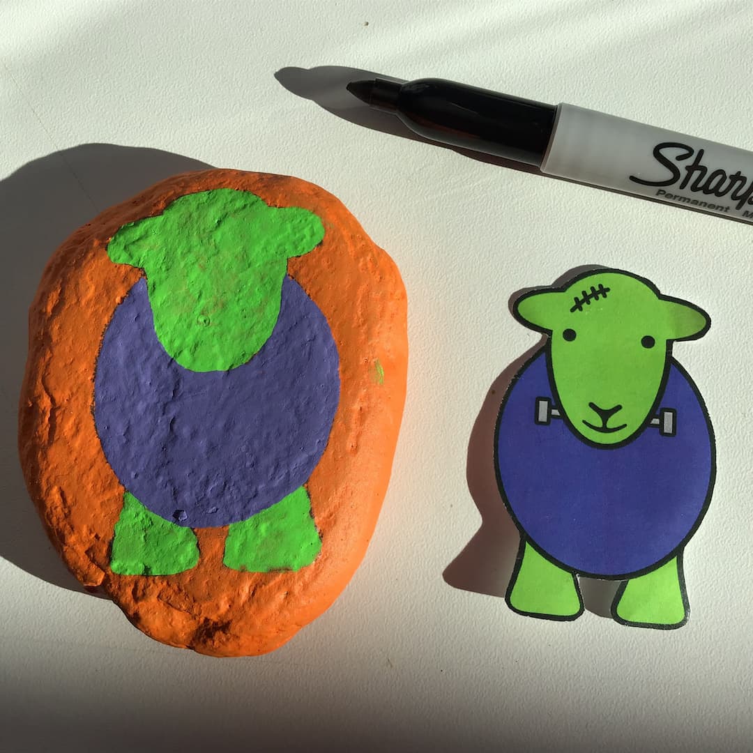 Herdy Rock Painting