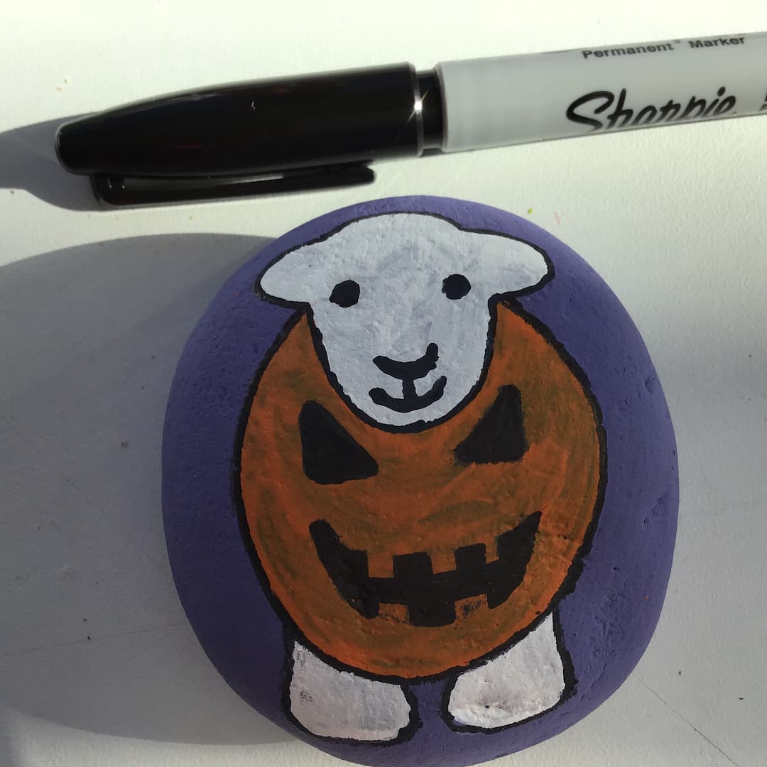 Herdy Rock Painting