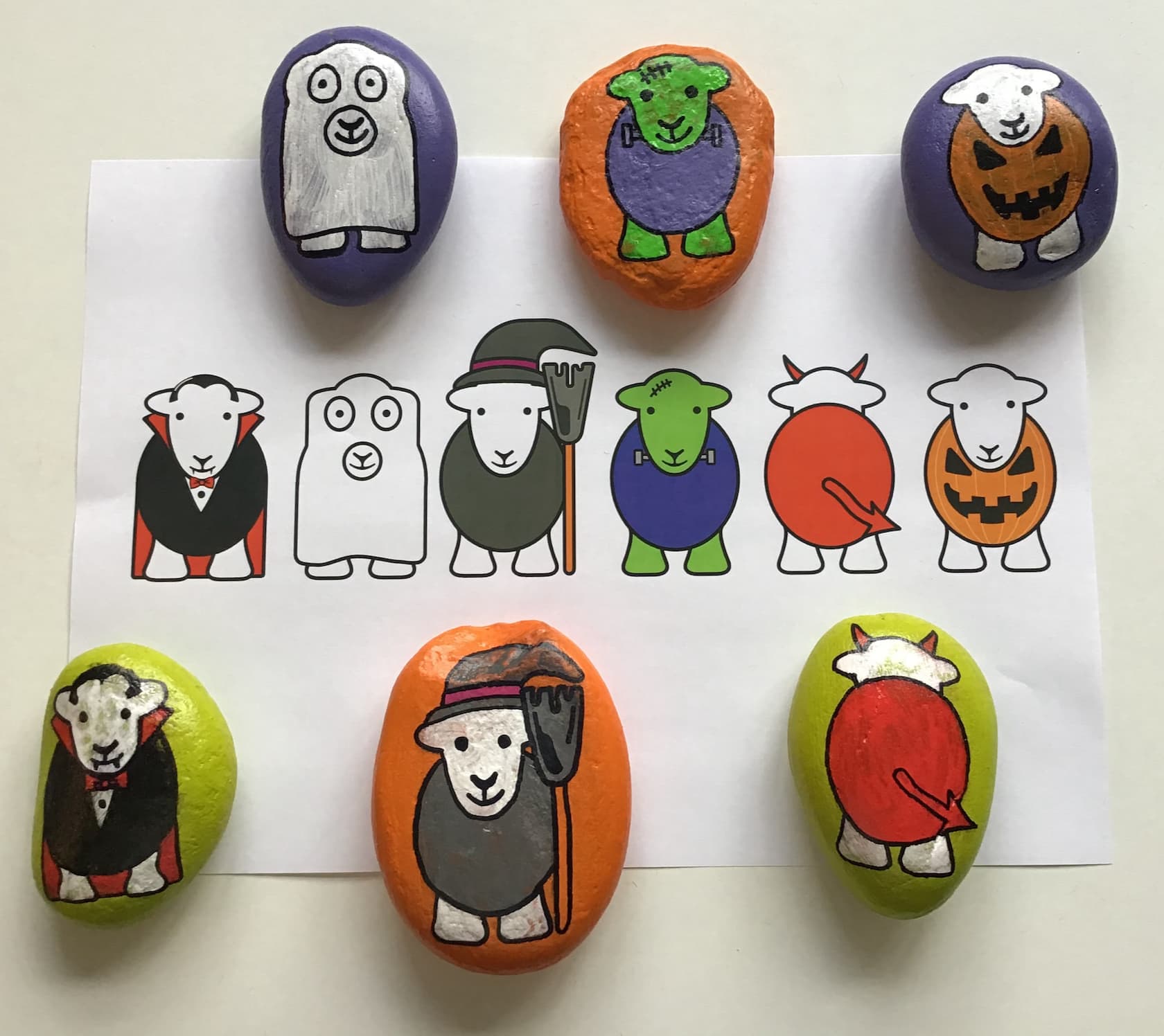 Herdy Rock Painting