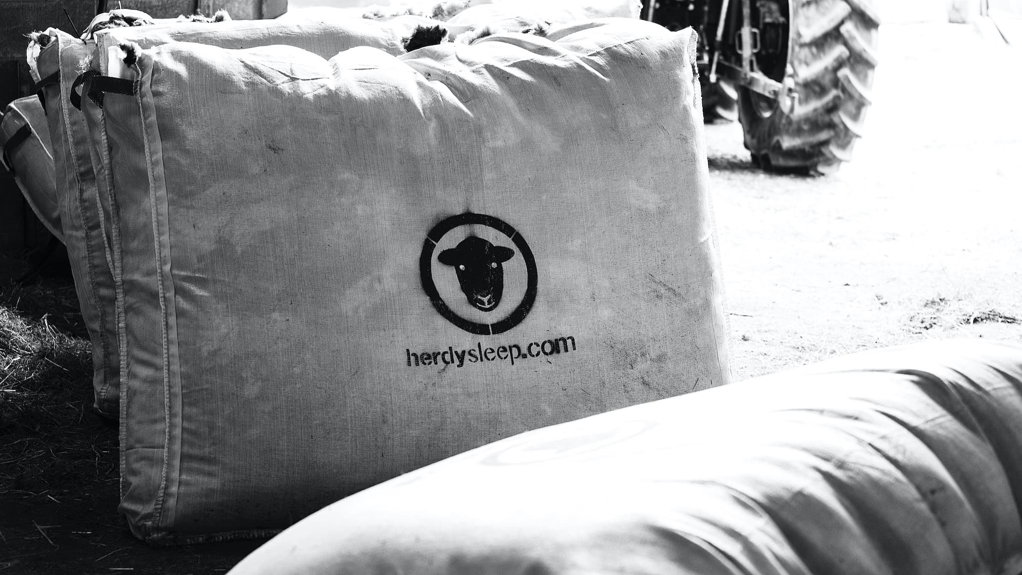 Herdysleep woolsacks filled with Herdwick wool. Photo ©Spencer Hannah