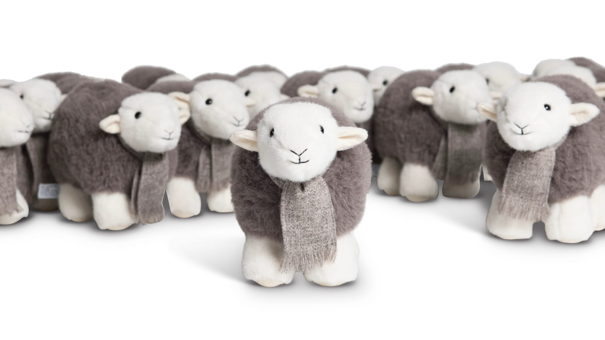 Launch photo of the original My Herdy limited edition, made by Merrythought