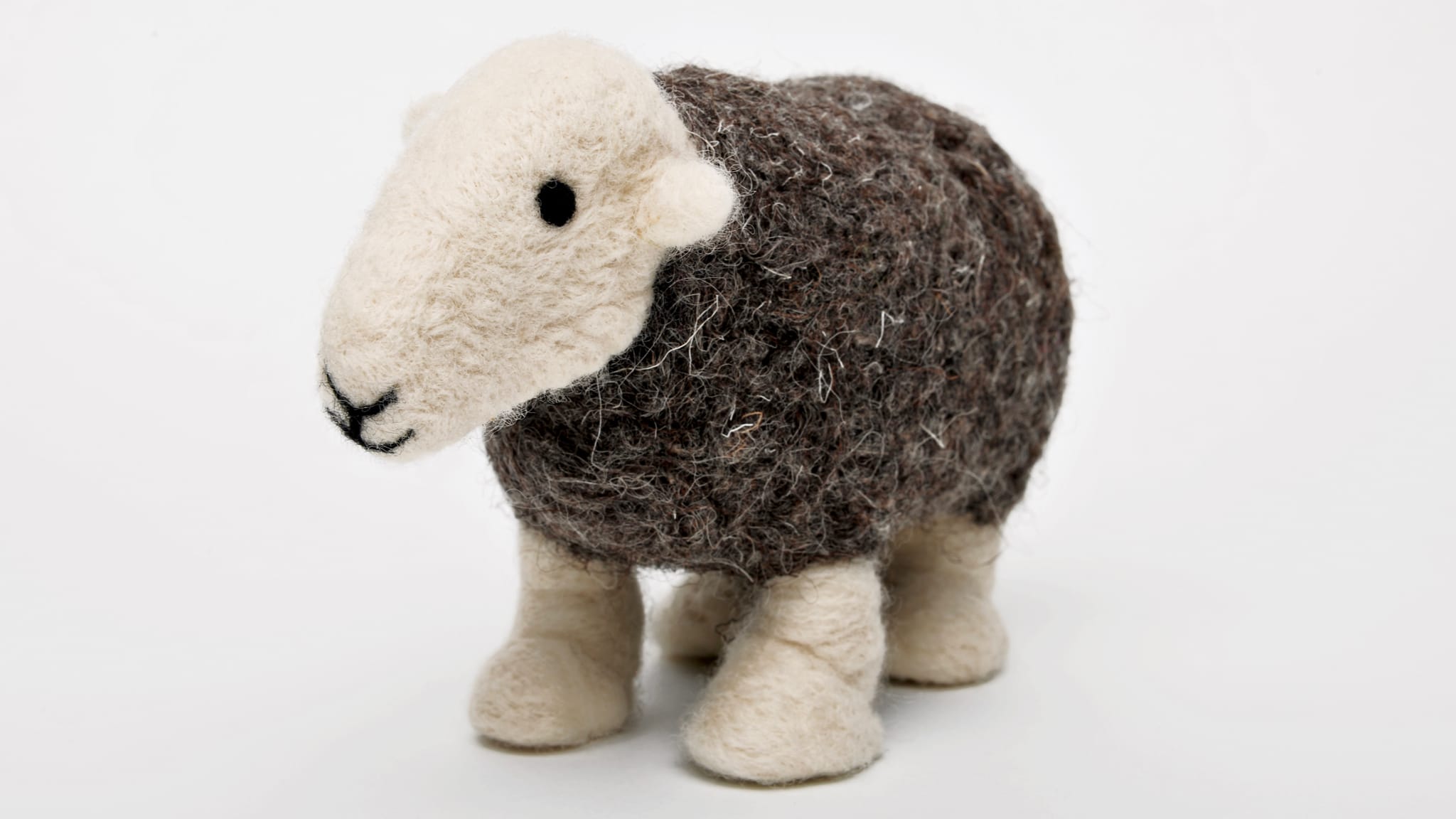 Wool's scaly microtexture allows it to be felted together