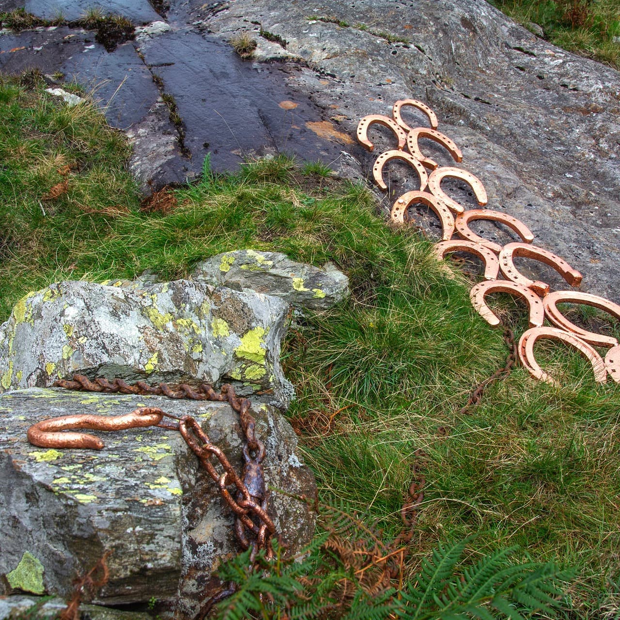 One of many copper gilded sculptures found on the Copper Trail