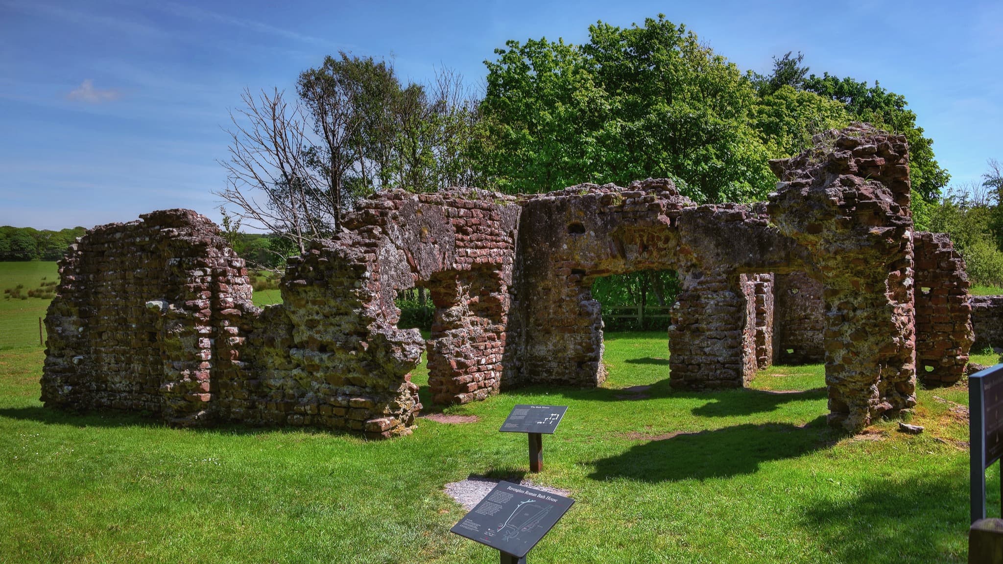 The Roman Bath House at Ravenglass, once the home of the Roman fort Glannoventa on the Cumbrian Coast. Photo by August Schwerdfeger, licensed CC-BY-4.0