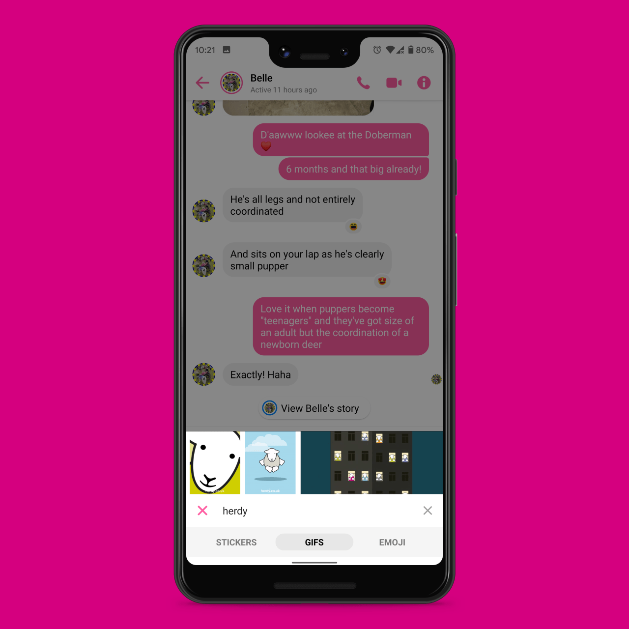 How To Share Herdy GIFs In Whatsapp & Facebook Messenger - The Herdy Company