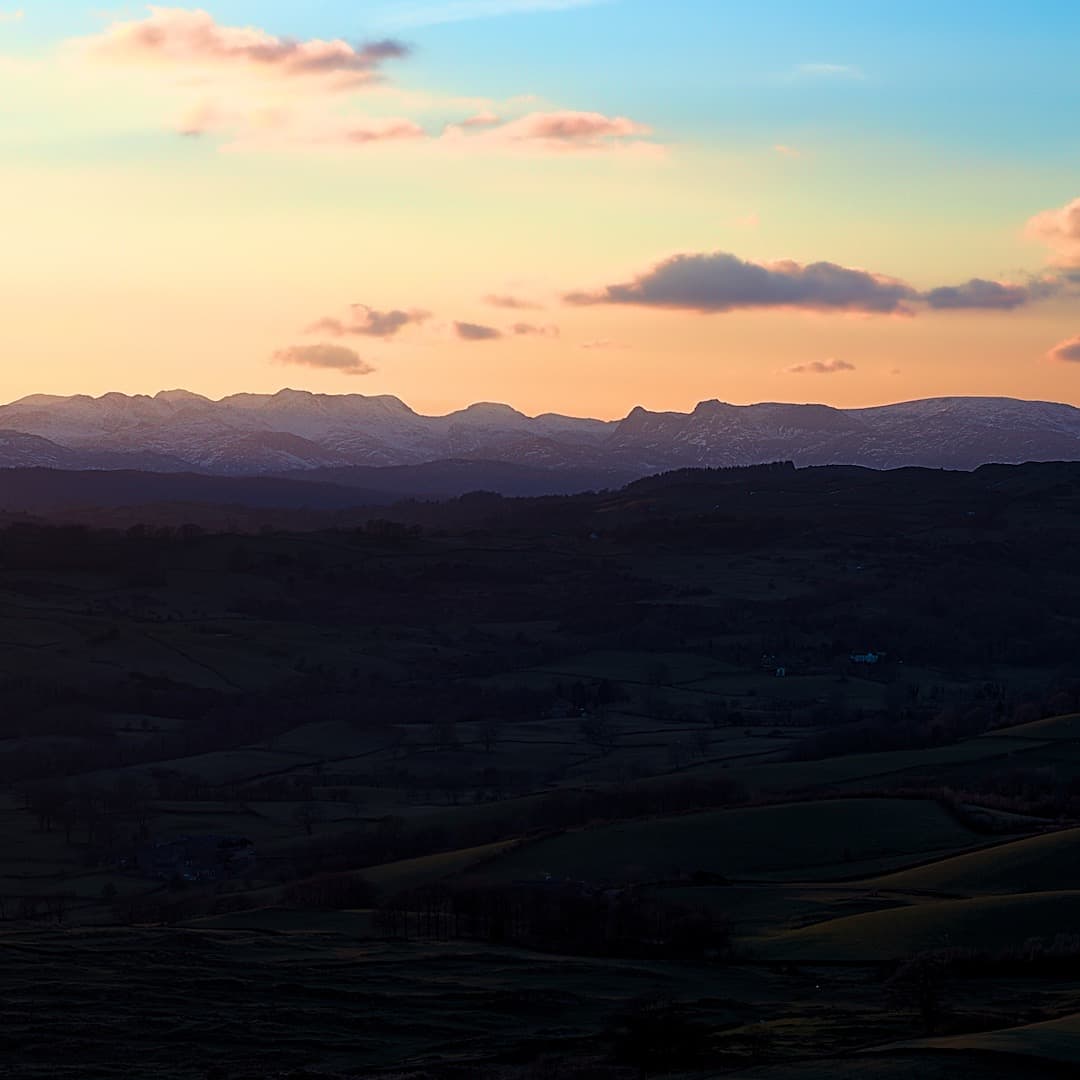 East views of the Lakeland fells from Scout Scar