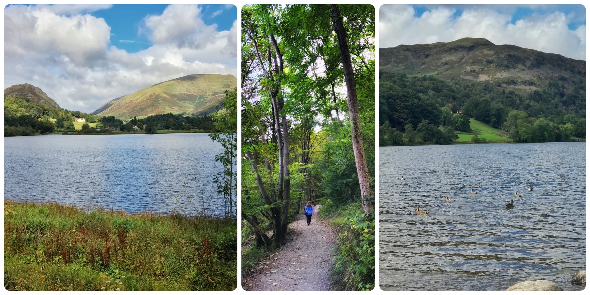 Visiting Grasmere lake from the village