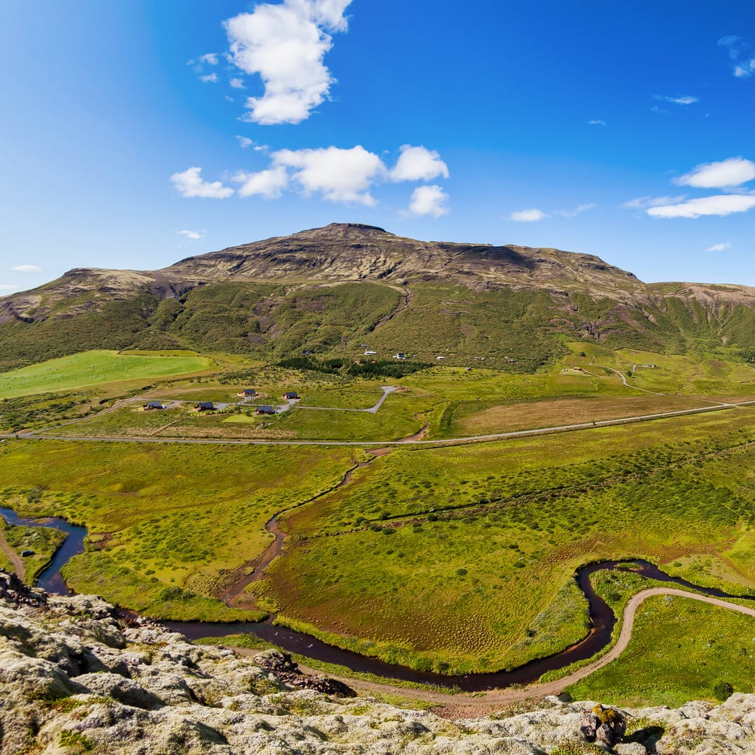 Haukadalur is the home of many famous sights in Iceland; the name means "Hawk Valley". Photo by Diego Delso, delso.photo, License CC-BY-SA