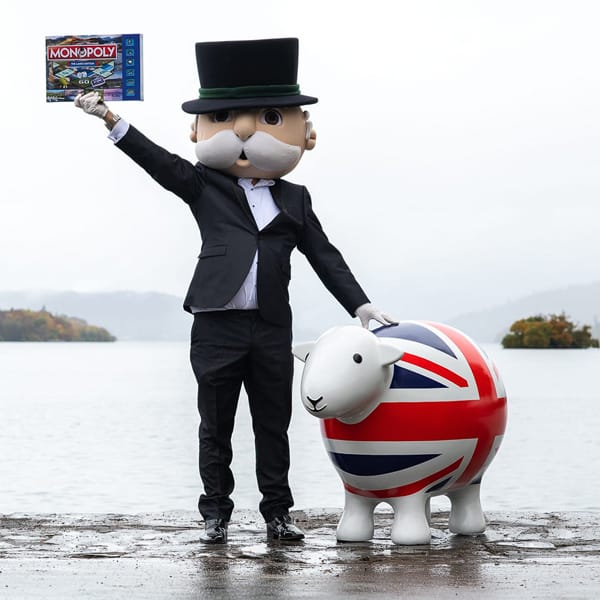 Giant Herdy with the Monopoly Man