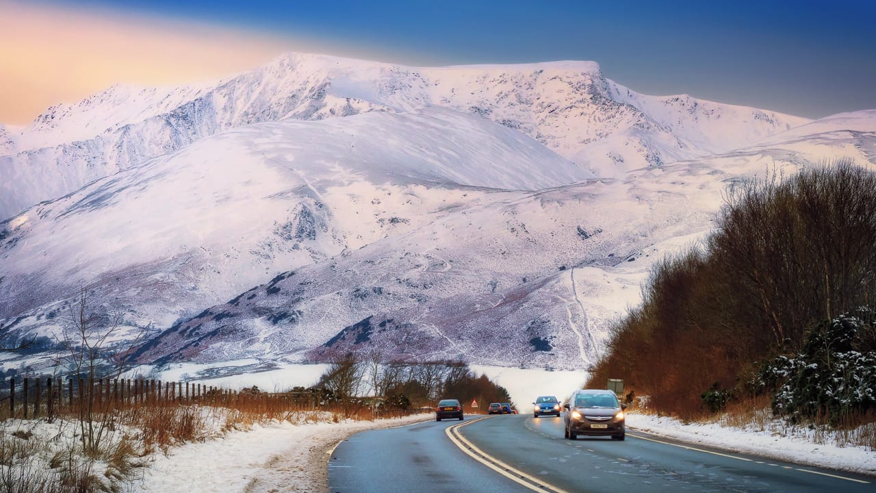 Winter landscape in the Lake District