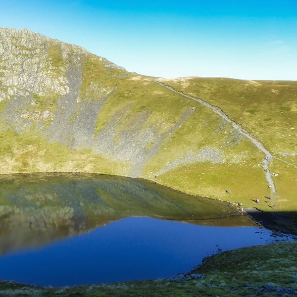 Scales Tarn and Sharp Edge. Photo by Andrew Bowden, licensed CC-by-SA-2.0