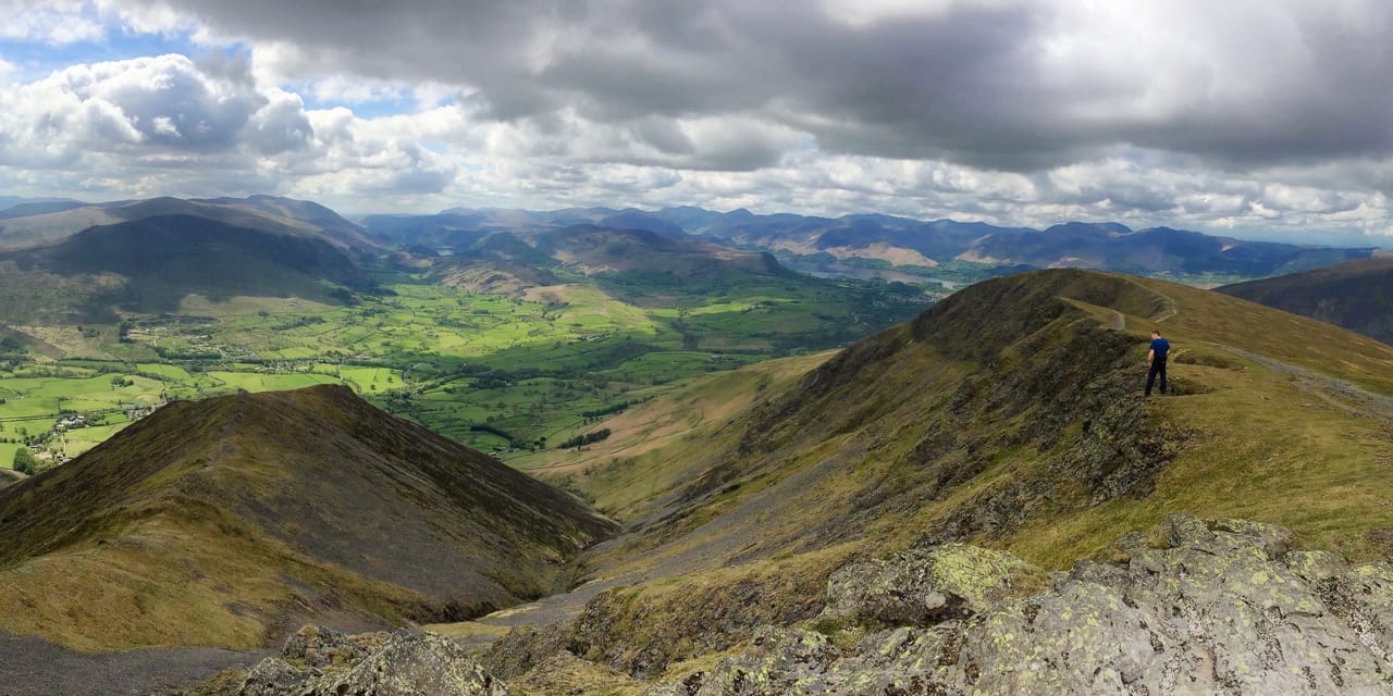 Blencathra to Coniston. Photo by b3tarev3, public domain.