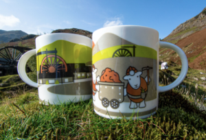 Honistor Slate Mine Herdy Mugs