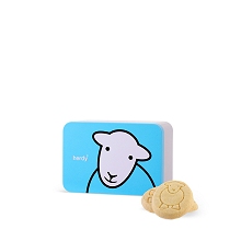 Herdy Shortbread Pink Blue Tin