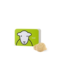 Herdy Shortbread Pink Green Tin