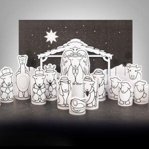 Herdy Nativity, Freebie Download, Nativity Scene With Herdwick Sheep