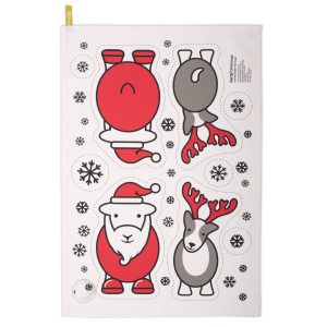 Herdy Cut and Sew Christmas Tea Towel