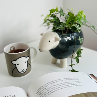 Herdy Planter Grey with Ivy