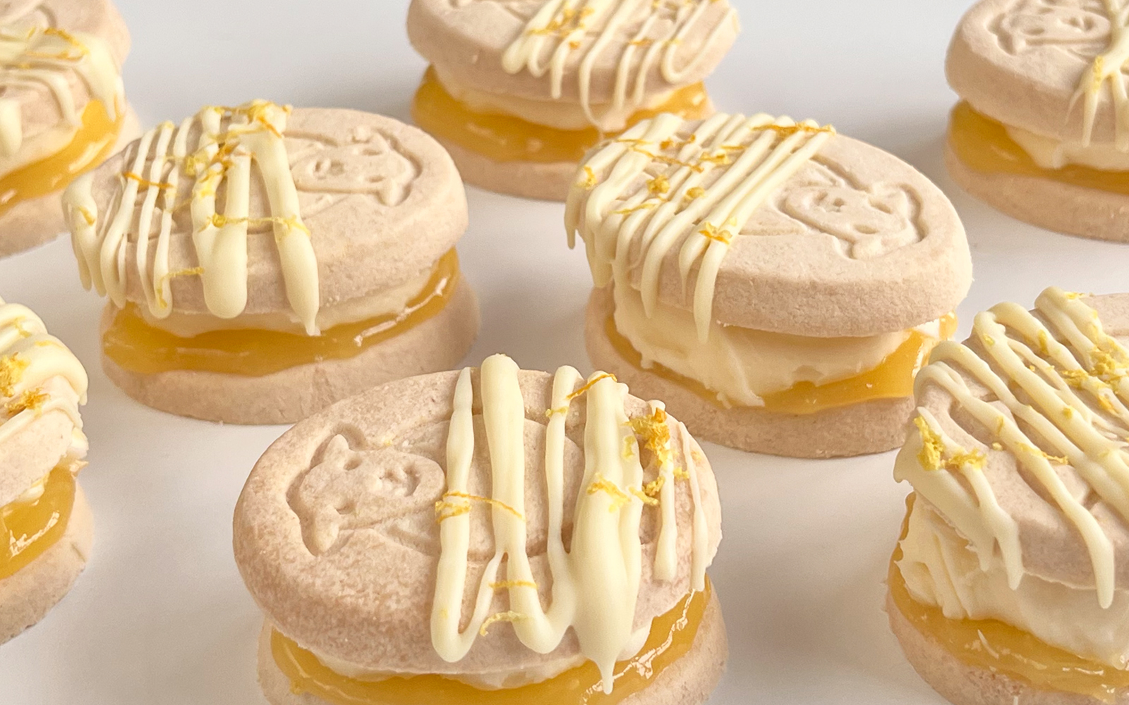 Herdy Lemon and Ginger Shortbread Sandwiches