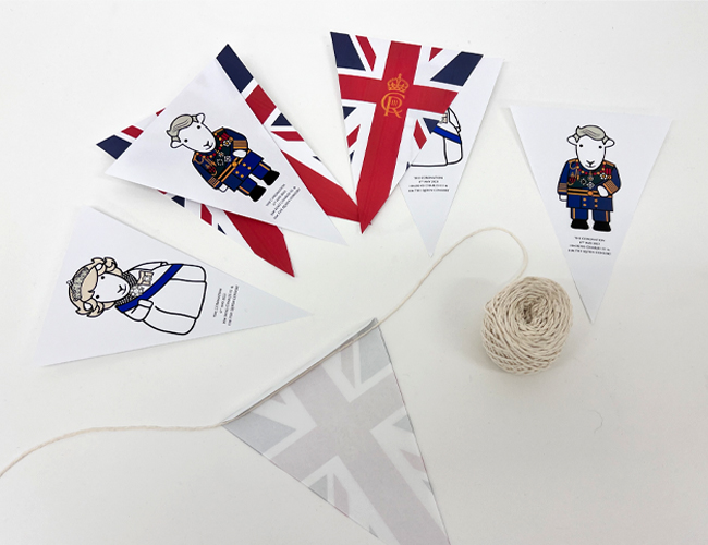 Coronation Bunting Colour Freebie Download