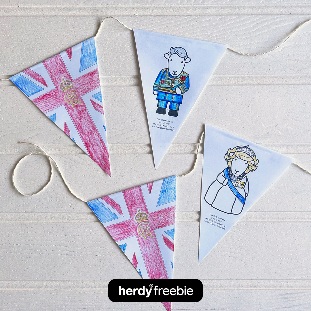 Coronation Bunting Colour Freebie Download