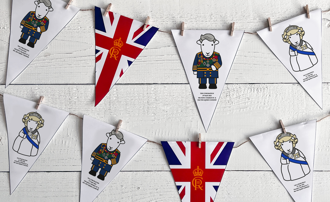 Coronation Bunting Colour Freebie Download