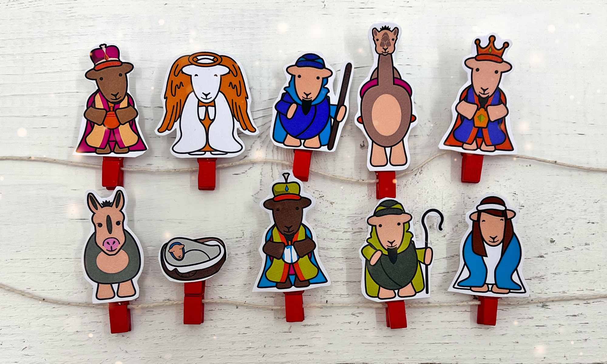 Christmas Pegs LS