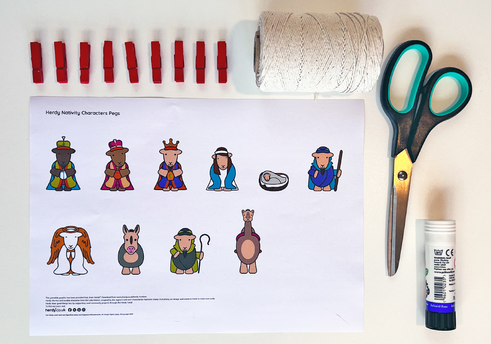Christmas pegs method 2